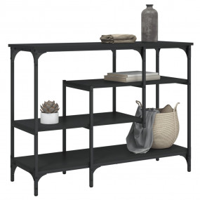 Console Table Black Engineered wood, metal Narrow Adjus...