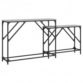 Nesting Console Table Grey sonoma Engineered wood, meta...