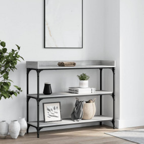 Console Table Grey sonoma Engineered wood, metal Narrow