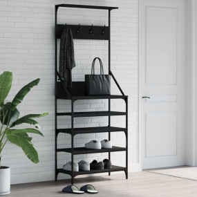 Clothes Rack Black Engineered wood, metal Medium Clothe...