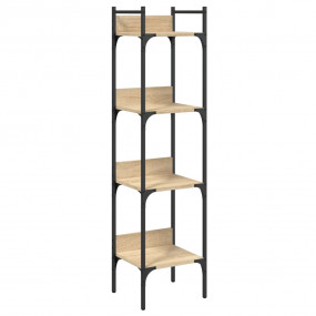 Bookshelf Sonoma Oak Engineered Wood Tall and Narrow