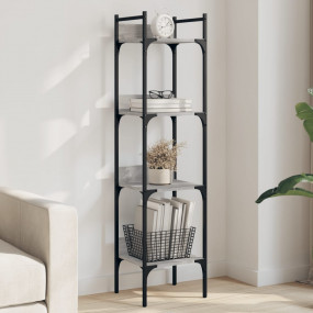 Bookshelf Grey Sonoma Engineered wood, powder-coated st...