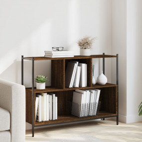 Bookcase Brown oak Engineered Wood Medium Bookcase Rect...