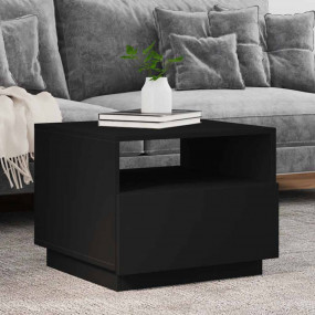 Coffee Table Black Engineered wood Small Coffee Table S...