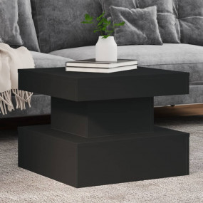 Coffee Table Black Engineered Wood Medium Coffee Table ...
