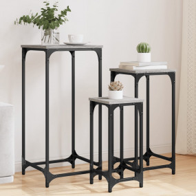 Nesting Side Table Grey Sonoma Engineered Wood, Metal