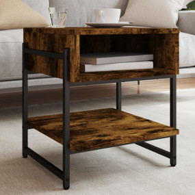 Coffee Table Smoked oak Engineered wood, metal Small