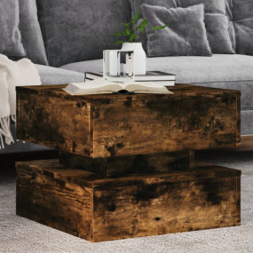 Coffee Table Smoked Oak Engineered Wood Lights Coffee T...