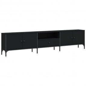 TV Cabinet Black Engineered wood, metal Large TV Cabine...