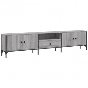 TV Cabinet Grey Sonoma Engineered wood, Metal Large