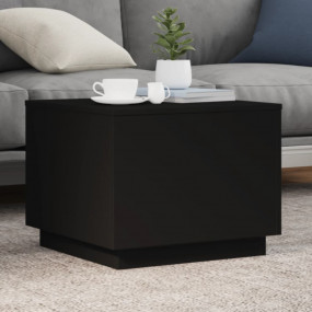Coffee Table Black Engineered wood 19.7 in x 19.7 in x ...