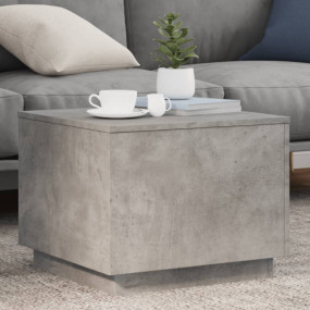 Coffee Table Concrete Grey Engineered Wood 19.7 x 19.7 ...