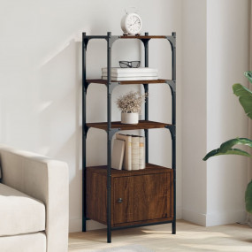 Bookcase Brown Oak Engineered wood, metal 16.1 x 11.8 x...