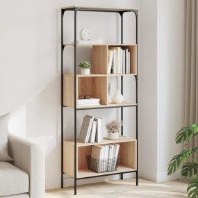 Bookcase Sonoma oak Engineered wood, Metal Large Adjust...