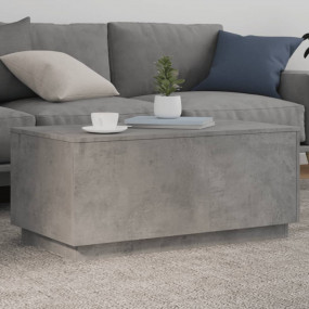 Coffee Table Concrete Grey Engineered Wood Medium Coffe...