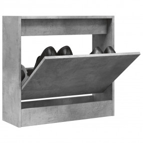Shoe Cabinet Concrete grey Engineered wood Compact Shoe...
