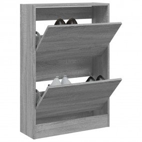 Shoe Cabinet Grey Sonoma Engineered wood Compact for sm...