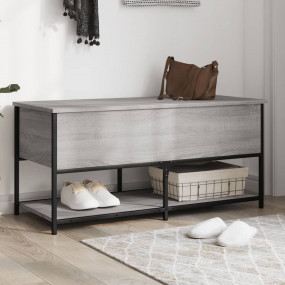 Storage Bench Grey Sonoma Engineered wood, Metal 39.4 i...