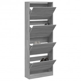 Shoe Cabinet Grey Sonoma Engineered Wood Slim Shoe Cabi...