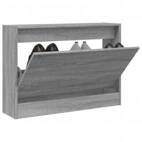 Shoe Cabinet Grey sonoma Engineered wood Compact Shoe C...