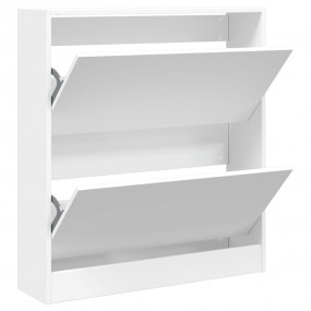 Shoe Cabinet White Engineered wood Compact Shoe Cabinet
