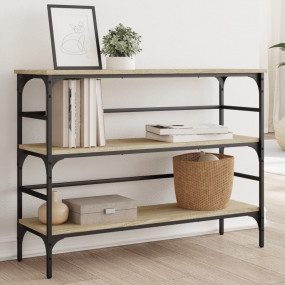 Console Table Sonoma Oak Engineered Wood 39.4 x 12.6 x ...