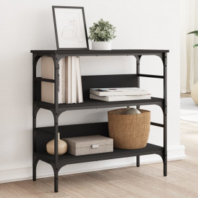 Console Table Black Engineered Wood, Metal 29.5 x 12.6 ...