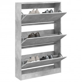 Shoe Cabinet Concrete grey Engineered wood 31.5 in wide...