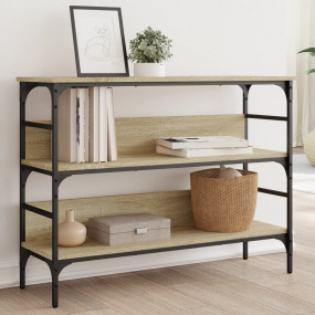 Console Table Sonoma oak Engineered wood 39.4x12.6x29.5...