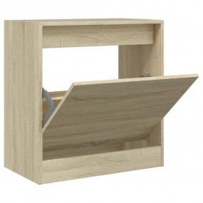 Shoe Cabinet Sonoma Oak Engineered Wood Compact Shoe Ca...