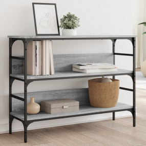 Console Table Grey sonoma Engineered wood 39.4 x 12.6 x...
