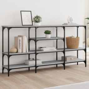 Console Table Gray Sonoma Engineered wood, metal