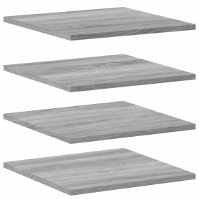 Wall Shelf Set of 4 Grey sonoma Engineered wood 15.7 in