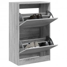 Shoe Cabinet Grey Sonoma Engineered Wood Compact Shoe C...