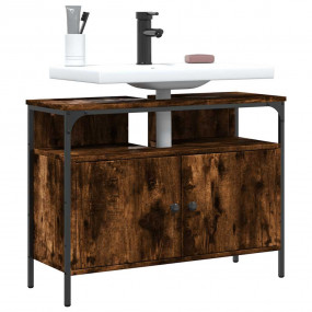 Bathroom Sink Cabinet Smoked oak Engineered wood