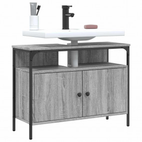 Bathroom Sink Cabinet Grey sonoma Engineered wood 31.5x...