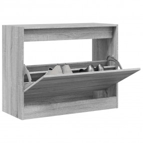 Shoe Cabinet Gray Sonoma Engineered Wood Compact Modern