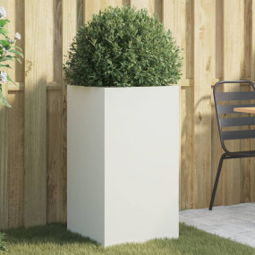 Planter White Cold-rolled steel Medium Decorative Inlay...