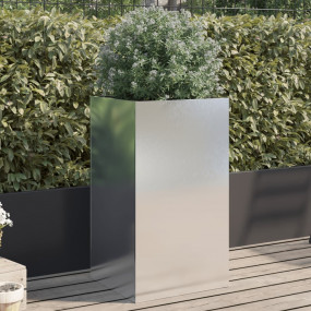 Planter Silver Stainless Steel Medium Durable Planter