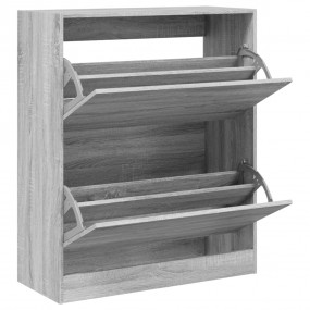 Shoe Cabinet Grey Sonoma Engineered Wood Slim Shoe Cabi...