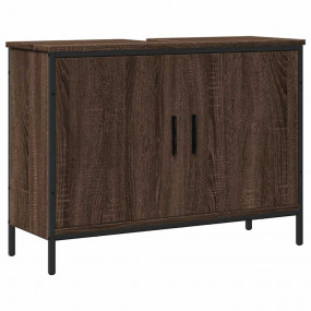 Bathroom Sink Cabinet Brown Oak Engineered wood