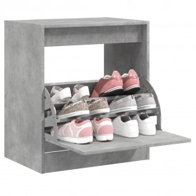 Shoe Cabinet Concrete gray Engineered wood Compact Shoe...