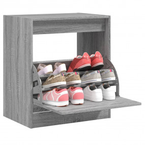 Shoe Cabinet Grey Sonoma Engineered Wood Compact Shoe C...