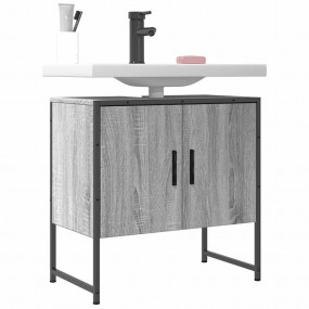 Bathroom Sink Cabinet Gray sonoma Engineered wood 23.6x...