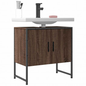 Bathroom Sink Cabinet Brown Oak Engineered Wood Standar...