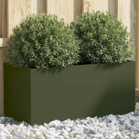 Planter Olive Green Cold-rolled Steel Medium Durable Pl...