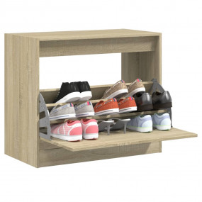 Shoe Cabinet Sonoma oak Engineered wood Compact Modern ...