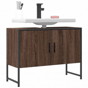 Bathroom Sink Cabinet Brown oak Engineered wood, powder...