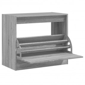 Shoe Cabinet Grey Sonoma Engineered Wood Medium Modern
