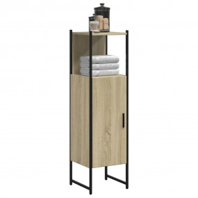 Bathroom Cabinet Sonoma oak Engineered wood, powder-coa...